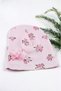 Baby Girl Canvas Rose Detailed Bow 3 Piece Hospital Discharge / Bodysuit Set / Baby Suit Newborn - 5