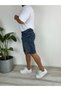Washed Blue Fit Lycra-Free Jean Denim Shorts with Ripped Pocket Detail - 4