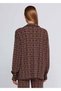 Jacquard Patterned Relaxed Cut Knitwear Jacket - 3
