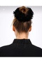 Arab Hair and Velvet Hijab Women's Full Bun Hairpin 2 Pieces - 4