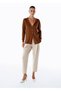 Ultrafine Organic Cashmere Camel Knitwear Cardigan - 2