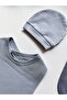 100% Cotton Baby Combed Cotton Hat Bib 4 Piece Set |   Girls Boys Unisex - 3