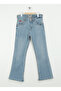 Flare Easter Blue Normal Bell Blue Girl's Denim Pants 242 Lcg 121007