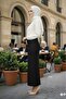 BLACK SCUBA CREPE PENCIL SKIRT (LENGTH 93-94CM) - 2