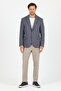 Savue Men's Navy Blue Cotton Blend Lycra Stretch Fabric Sports Blazer Jacket - 7