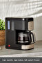 Just Coffee Aroma 2 In 1 Filtre Kahve Ve Çay Demleme Makinesi Bej - 4