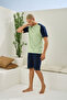 New Season 2026 Men's Luxury Design Crew Neck Shorts Set - 7