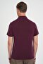 Comfort Fit Modal Blend Non-Curling Polo Collar Plum T-Shirt Ts 903 - 5