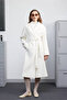 Ecru Double Button Classic Coat - 6