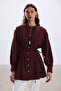 Bordo Ribbed Voile Shirt