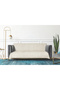 Chenille Fabric Jacquard Sofa Cover Cream, Living Room Sofa Bed / Couch Cover, 160X210 Cm, 1 Piece - 3