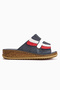 Genuine Leather Kassid Blue Comfort Women's Slippers - 2