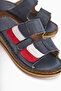 Genuine Leather Kassid Blue Comfort Women's Slippers - 4