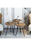3-piece coffee table set, 34 cm, add elegance to your home - brown/black - 3