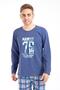 Pajama Set for Men in 100% Cotton Single Jersey Hawaii - 6