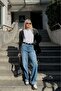 Women's Wide Leg Wide Leg Jeans - 4