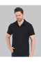 Oslo Shirt Collar Ornament Patch Stretch Fabric T-Shirt - 4