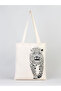 Patterned Tote Bag - Artistic Shoulder Bag - Women's Shopping Bag - 4