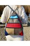 Genuine Leather Multi-Colored Women's Backpack and Shoulder Bag - Monkey Model Multi-Compartment - 3