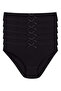 Cotton Heart Ribbed Bikini Panties 6 Pack Black Star Kod3578