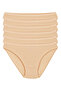 Cotton Ribbed Bikini Panties 6 Pack Ten Star Kod2124 - 3