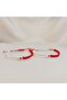 Handmade Macrame Bracelet with Red and White Heart – Adjustable Gift Bracelet for a Friend or Lover - 4
