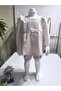 Eid Baby Girl Shorts Set %100 Cotton Muslin Style Design Premium, Lilac Peach