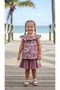 Eid Girls' Skirt-T-Shirt Set, 100% Cotton Breathable, Elastic Strapless , Style, Pleated