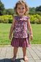 Eid Girls' Skirt-T-Shirt Set, 100% Cotton Breathable, Elastic Strapless , Style, Pleated - 3