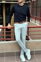 Men'S, Crew Neck, Slim Fit, Old Money, Wool-Acrylic Fiber, Knitwear Sweater Pltk03 - 7