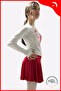 Girl's Viscose Long Sleeve Bodysuit - October 29 Special, Viscose Ribbed Fabric - 3