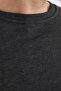 3 Thread Basic Crew Neck Sweatshirt - 6