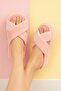 Modafrato Smt-02 Cross Women's Indoor Slippers Winter Wool Slippers