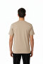 Printed Oversize Men's Beige T-Shirt - 2