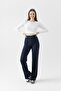 Fit Cut High Waist Women's Wide Leg Trousers