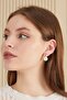Hailey Pearl Dangle Gold Earrings - 4