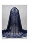 Sequin Embroidered Tulle Fabric Tulle Sequin and Bead Stone Fabric for Special Design 1Mtx1,5Mt