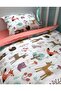 100% Cotton Children's Youth Single Duvet Cover Set Nature Tile - 4