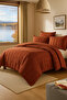 Seersucker Single Duvet Cover Set with Tile Box
