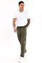 Men's Dark Khaki Linen Trousers – Breathable, Relaxed Fit Casual Wear -Wide Size Range- - 5