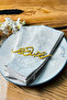 12-Pack Ramadan Kareem Metal Napkin Ornament - Islamic Home Table Decor - 4