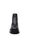 Women's Genuine Real Leather Elastic Short Black Boots - 2