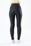 Women's Leather Leggings Black High Waist Lycra Recovery and Stretchy - 000390 - 5
