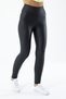 Women's Leather Leggings Black High Waist Lycra Recovery and Stretchy - 000390 - 3
