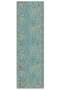 Cashmere Texture Soft Non-Slip Cotton Base Living Room Hall Kitchen Corridor Floral Green Carpet Rug - 4