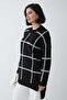 Glittery Soft Black Knitwear Tunic - 4