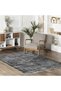 Black Anthracite Gray Vintage Chenille Carpet Rug Runner Washable Non-Slip Self Fringed - 6