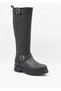 Trouble Women's Black Leather Boots - 2