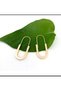 Women's Steel Earrings Square Hook Earrings 4cm Anti-tarnish Women's Earrings - 3