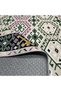 Green Pink Ethnic Patterned Chenille Carpet Rug Runner Kordior Murfak Living Room Non-Slip Washable - 5